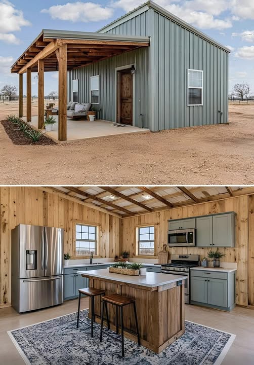 16 × 30 Metal Barndo steel building