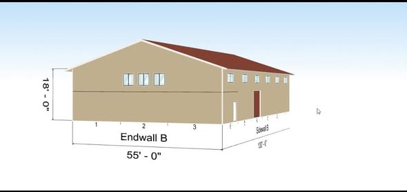 CLSC custom steel building install